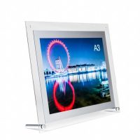 Acrylic A3 poster frame, poster display system for table tops