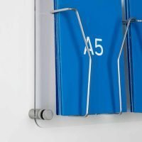 Large A5 Clear Acrylic Wire Leaflet Holder
